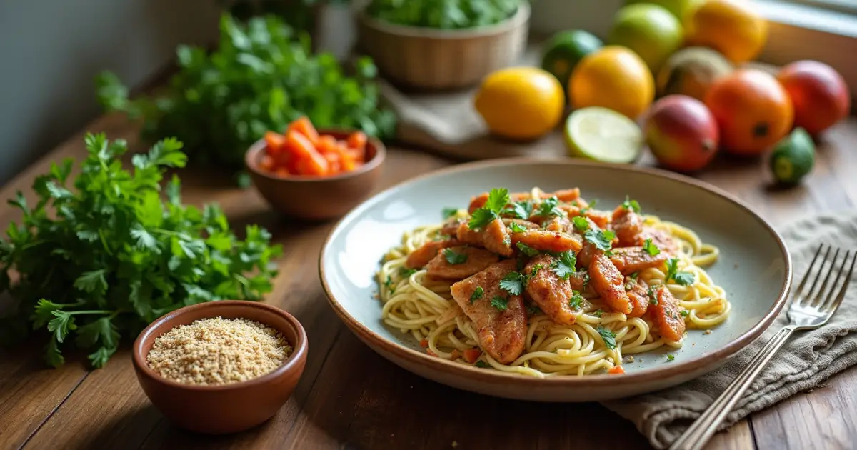 Brazilian Mounjaro Recipe on rustic kitchen table with fresh ingredients